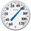 14 in. Solar Powered Wireless Outdoor Clock Thermometer