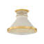 Highclere Flush Mount in Aged Brass and Off-White by Mark D. Sikes-1779793218-1779793246
