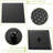 12 Inch Square Dual Shower, Matte Black Finish, Wall Installation Mounted Shower Head - Inch, Black, Ultra-thin Overhead-117060432