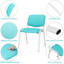 5 chaises de salle d'attente, chaises de salle de conférence empilables-100670025-100670026