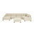 7-Pieces Modular Sofa Bed-163540993-163540997