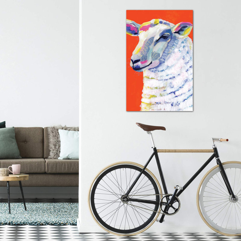 «Animal Party II» par Victoria Borges - reproduction d'art, H 12 po x l 8 po x P 0,75 po, Toile tendue, Pas de tapis