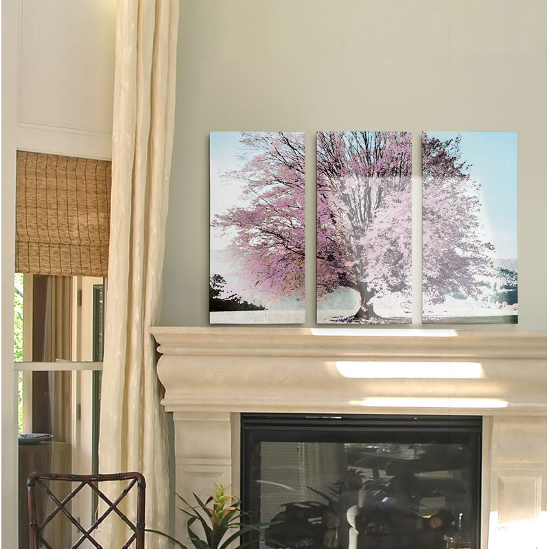 Une image multi-pièces de première qualité de printemps sur toile, H 24 po x l 48 po x P 1,5 po