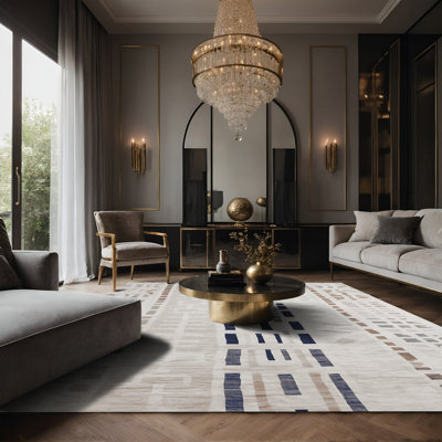 Tapis gris soyeux et moelleux