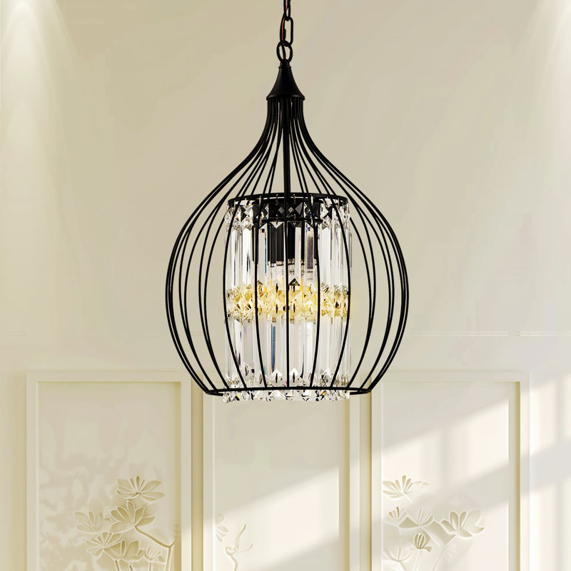 Luminaire suspendu pour îlot de cuisine 3 lumières noir mat Johnnita