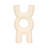 Decorative Object Stoneware Ceramic Sculptural Modern Glam Design Home Office Bedroom Living Room Decor - 15" Ivory & Tan