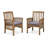 7 Pieces Acacia Wood Outdoor Dining Sets,Modern 6 Chairs 1 Large Table,Dining Furniture Set For Lawn, Backyard, Garden Deck,Poolside,Dark Grey-1370880427-1370880424