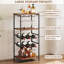 6 Bottle Standard Wine Bottle & Glass Rack
