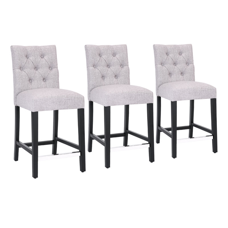 Tabouret de comptoir 24 po Wren, Gris clair