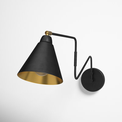 Single Light Dimmable Swing Arm Sconce