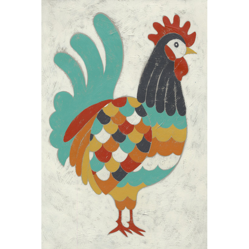 Country Chickens I by Chariklia Zarris - Wrapped Canvas Print, 122cm H x 81cm W x 3.8cm D