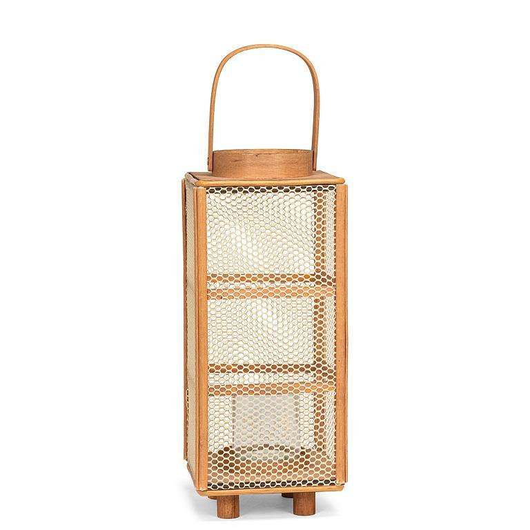 Small Tall Mesh Sided With Handles Candle Lantern