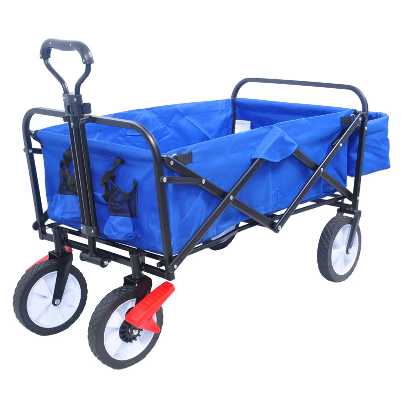 Chariot de plage pliable Wagon Garden (couleur bleue)