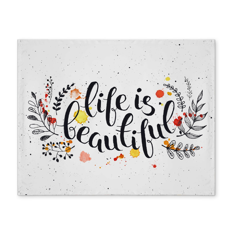 Napperon Life is Beautiful | Décoration intérieure