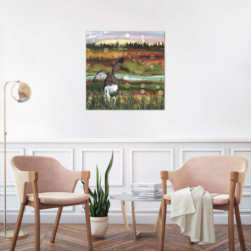Lolloping - Wrapped Canvas Painting, 66.04 cm H x 66.04 cm W x 3.175 cm D