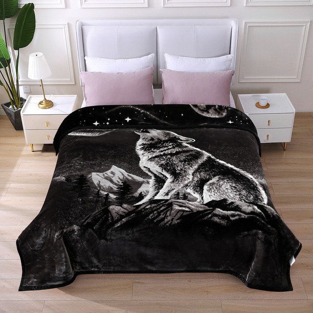 Couverture épaisse et moelleuse, couverture polaire double face, couverture épaisse et confortable pour la chambre à coucher