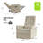 Myiah Faux Leather Swivel Rocker Recliner (Set of 2)-99306224
