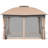 12 pi. L 10 pi. D Pavillon de jardin en acier