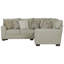 Elmira 2 - Piece Upholstered Sectional with Comfort Coil Seating and 9 Included Accent Pillows