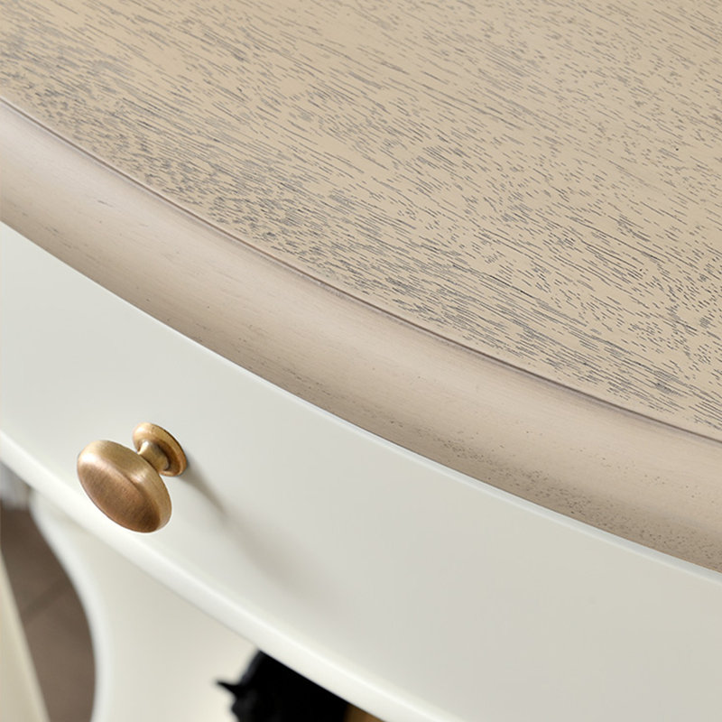 Console en bois massif de style crème