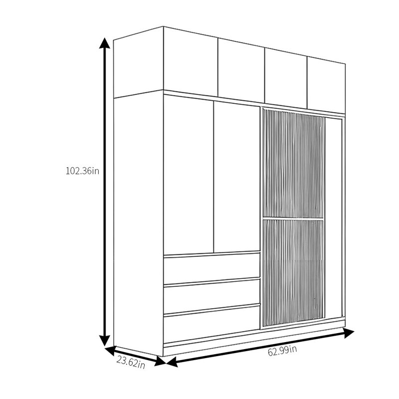Boulton, H 102,36 po x l 62,99 po x P 23,62 po