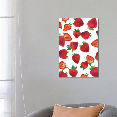«Fresh Strawberries» par Amanda Mcgee, impression sur toile tendue