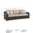 Gwennoline 97.38'' Wide Straight Patio Sofa with Cushions