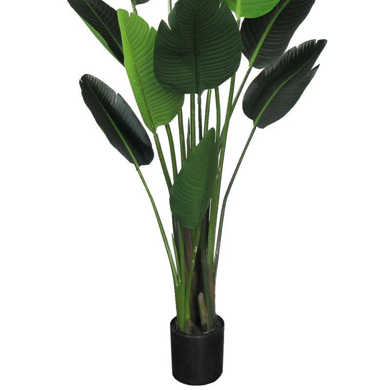 Palmier en pot artificiel, H 72 po x l 29 po x P 29 po