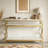 3-Tier Console Table Sofa Table with Storage Shelves