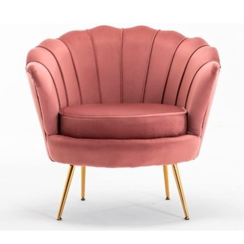 Kathryn Tufted Chair, Pink Velvet, Yes