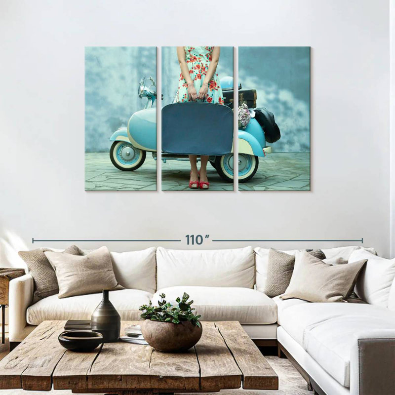 Senne Vintage Girl Traveller, H 48 po x l 74 po
