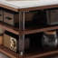 Table basse en travertin massif