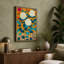 White Blooms And Teal Botanical - Print-136793063-136793067