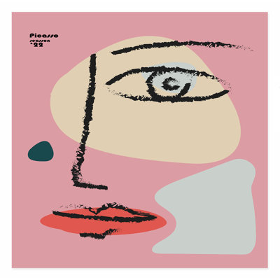 «Abstract Picasso Face III», reproduction d'art moderne sans cadre