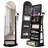 360° Swivel  Arched Jewelry Cabinet, Standing and Lockable Jewelry Armoire with Full-Length Mirror-838720881