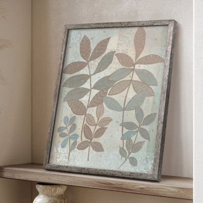 Leaf Cluster II Framed Print - Solid Wood