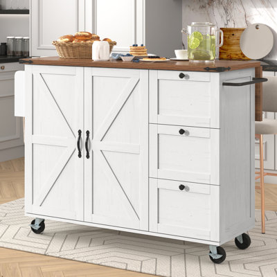 140 cm W Kitchen Island with Top