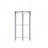 Triangle Display Shelf Tempered Glass/Chrome Frame