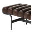 Banc rembourré en cuir véritable Penina-706929648