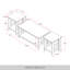 3-Piece Coffee and End Table Set with X-Style Accents in Light Grey-257961227