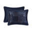 Ensemble d'édredon 4 pièces bleu marine-126579622