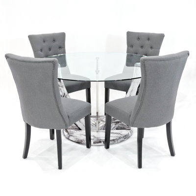 Kipp Glass Dining Set