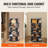 5-Tier Rotating Shoe Rack Tower 360° Spinning Shoe Display Carousel Black