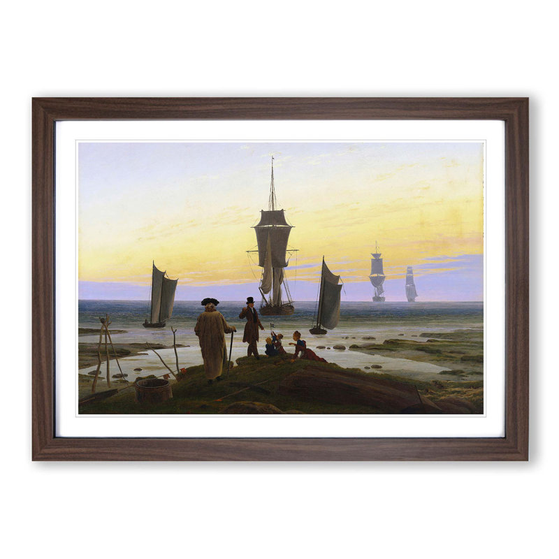 Friedrich Caspar David - Single Picture Frame Painting, Walnut
