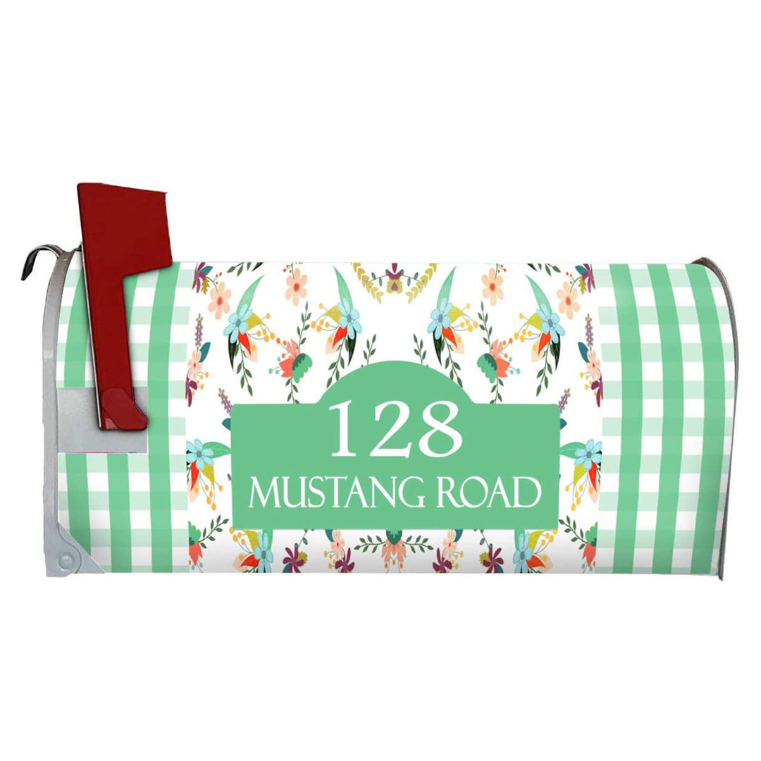 Vinyl Text & Numbers Mailbox Cover VWAQ 