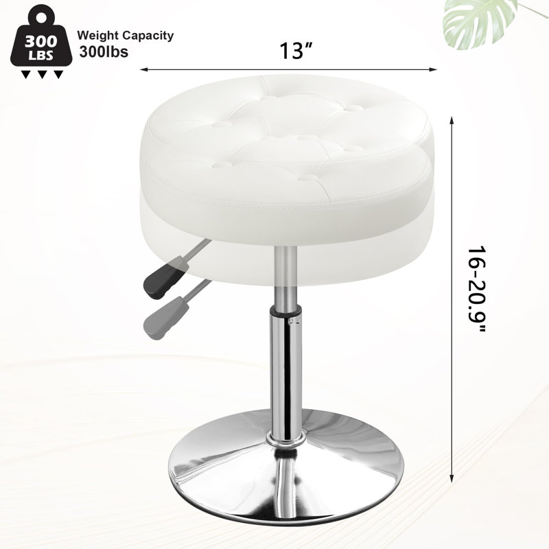 Repose-pieds pivotant pour tabouret de maquillage
