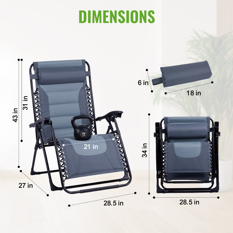  Fauteuil inclinable Deluxe Xl, Gris/argent