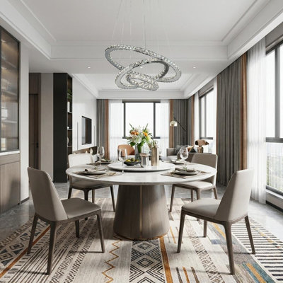 HomeRoots Dimmable LED Geometric Chandelier