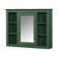 Armoire à pharmacie de 35 po x 27,5 po, armoire de rangement murale pour salle de bain, armoire de salle de bain moderne avec miroir, armoire à miroir avec 6 tablettes ouvertes-1430109528