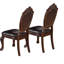 Chaise rembourrée en similicuir 5 pièces